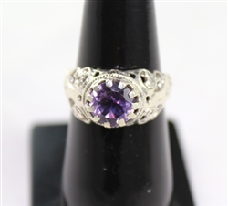 Amethyst Round Faceted Cut in Jaipur